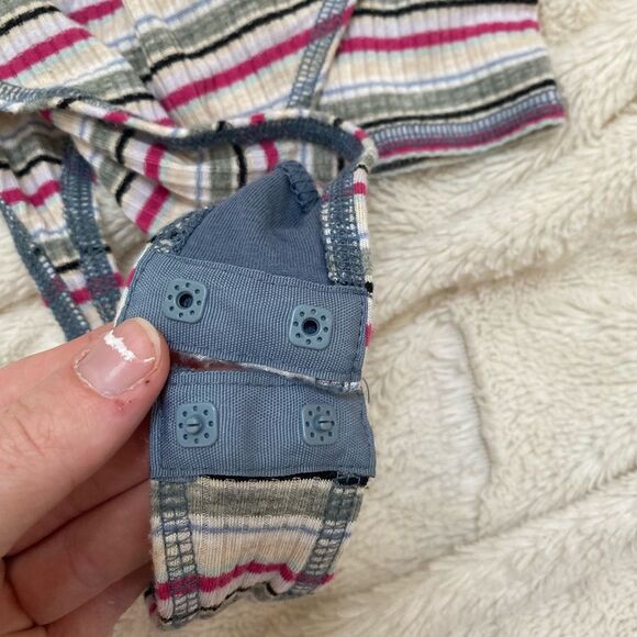 Intimately Free People Put A Stripe On It Stripe Thong Bodysuit Classic Combo - Picture 10 of 10